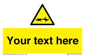 Custom Barbed Wire Sign